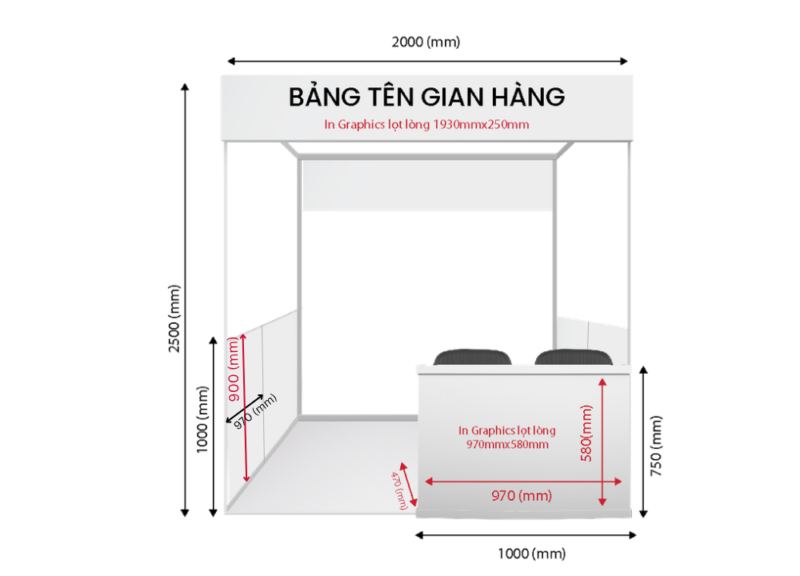 MPF vách thấp 1m